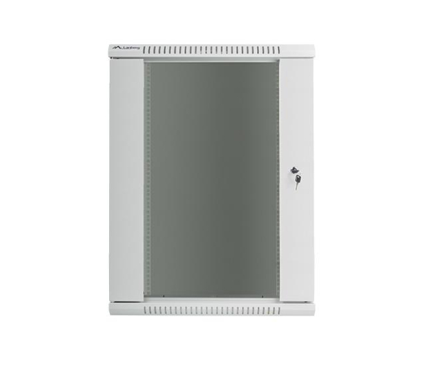 LANBERG Szafa instalacyjna wisząca 19 18U 600X600mm szara (drzwi szklane) WF01-6618-10S - 455400 - zdjęcie 2